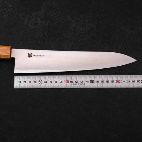 Gyuto AUS-10 Polished Oak Handle 240mm