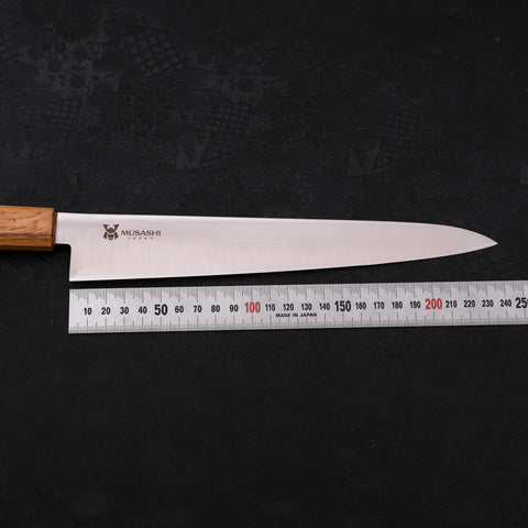 Sujihiki AUS-10 Polished Oak Handle 240mm