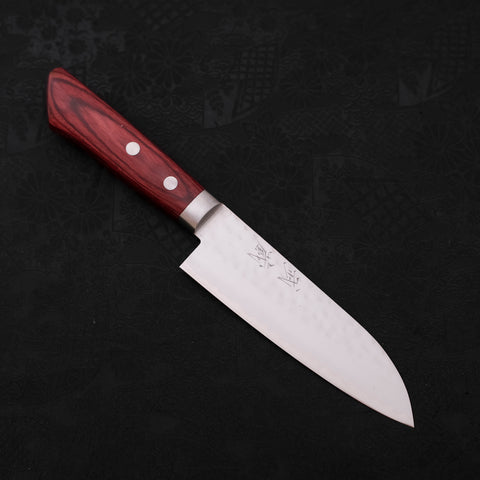 Santoku VG-1 Tsuchime Western Red Handle 135mm