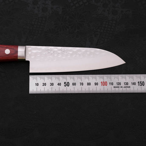 Santoku VG-1 Tsuchime Western Red Handle 135mm