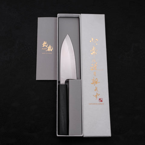 Deba AUS-8 Polished Dark Blue Urushi Handle 120mm