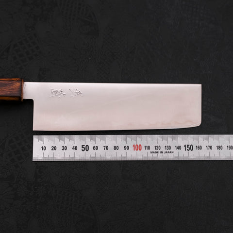 Nakiri Blue Super Polished Sumi Urushi Handle 165mm