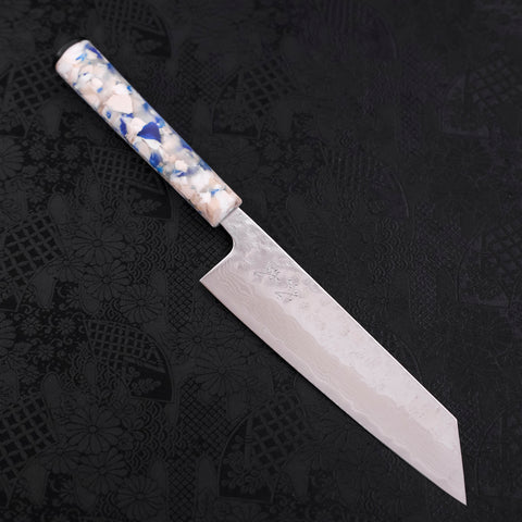 Bunka AUS-10 Nashiji Damascus Mirror White Mix Handle 170mm