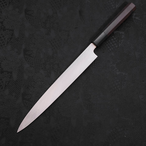 Yanagiba White steel #2 Kasumi Chokin Sakura-Fuji Buffalo Ebony Handle 240mm