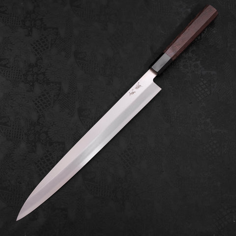 Yanagiba Left Hand AUS-10 Polished Buffalo Wenge Handle 290mm