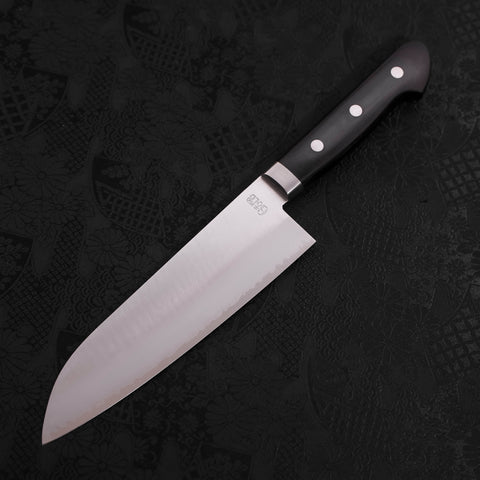 Santoku VG-1 Polished Western Black Handle 170mm