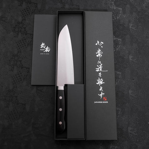 Santoku VG-1 Polished Western Black Handle 170mm