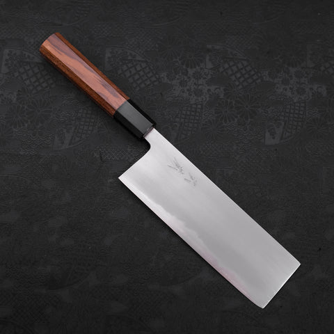 Nakiri White steel #2 Kasumi Buffalo Teak Handle 165mm