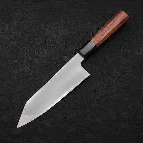 Kiritsuke Santoku White steel #2 Kasumi Buffalo Teak Handle 180mm