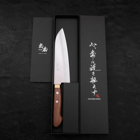 Santoku SK Steel Polished Western Walnut Handle 165mm