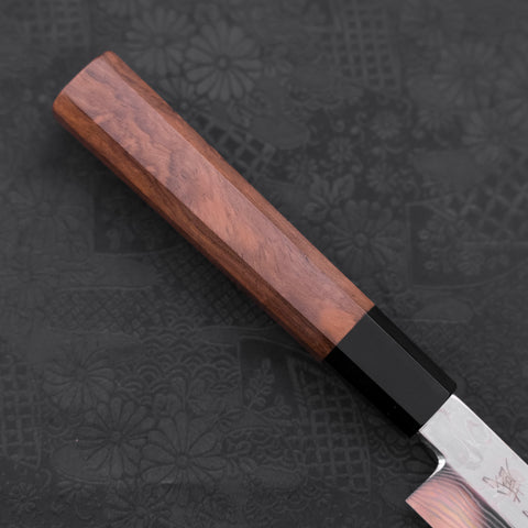 Cuchillo Bunka de Acero Plata #3 Nashiji Buffalo con mango de Magnolia, 170 milímetros