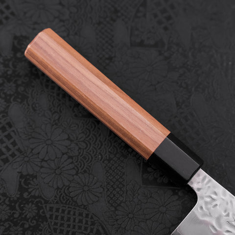 Gyuto White steel #1 Stainless Clad Tsuchime Walnut Handle 240mm