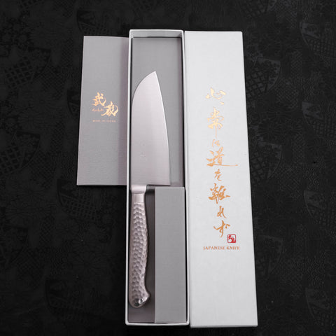 Santoku knife VG-5 Polished Western Handle 120mm