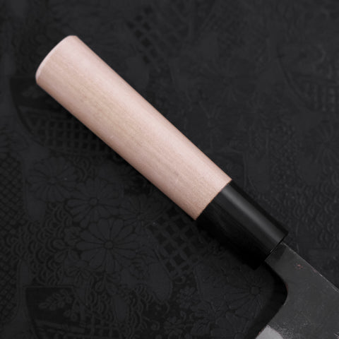 Santoku White steel #2 Kurouchi Buffalo Magnolia Handle 150mm