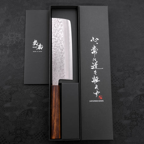 Nakiri Chromax Mirror Tsuchime Sumi Urushi Handle 165mm