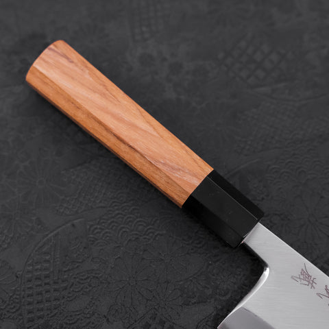 Deba White steel #2 Kasumi Buffalo Teak Handle 180mm