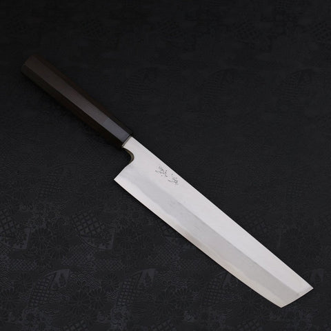 Hamokiri(Honekiri) Blue steel #2 Kasumi Buffalo Ebony Handle 270mm-Blue steel #2-Kasumi-Japanese Handle-[Musashi]-[Japanese-Kitchen-Knives]