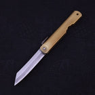 Higonokami Aogami 100mm Brass Super-[Musashi]-[Japanese-Kitchen-Knives]