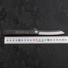 Higonokami Aogami 120mm Black Kurouchi Tsuchime-[Musashi]-[Japanese-Kitchen-Knives]