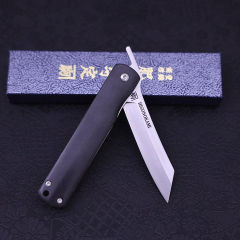 Higonokami VG-10 Lock Black 120mm-[Musashi]-[Japanese-Kitchen-Knives]