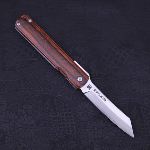 Higonokami VG-10 Lock Mahogany 120mm-[Musashi]-[Japanese-Kitchen-Knives]