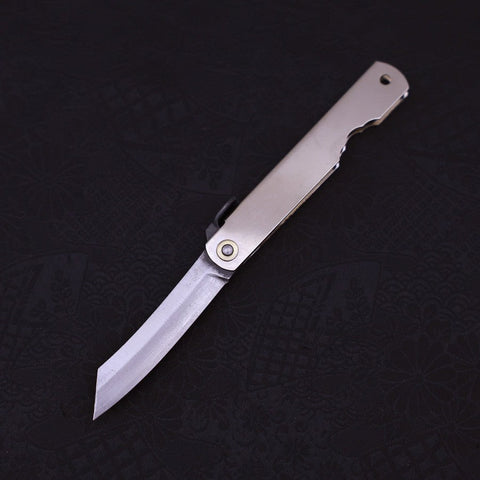 Higonokami Yasugi 90mm Silver (No Box)-[Musashi]-[Japanese-Kitchen-Knives]