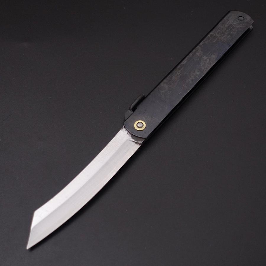 Higonokami Yasukihagane 120mm Black-[Musashi]-[Japanese-Kitchen-Knives]