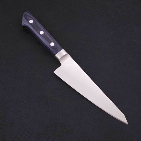 Honesuki Boning Knife AUS-8 Western Blue Handle 150mm-AUS-8-Polished-Western Handle-[Musashi]-[Japanese-Kitchen-Knives]