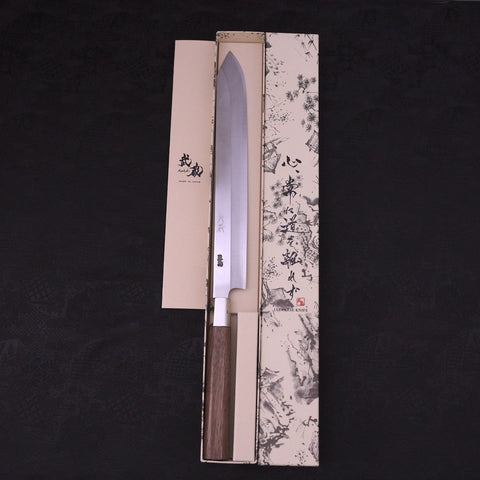 Katsuo Silver Steel #3 Walnut Handle 270mm-Silver Steel #3-Japanese Handle-[Musashi]-[Japanese-Kitchen-Knives]