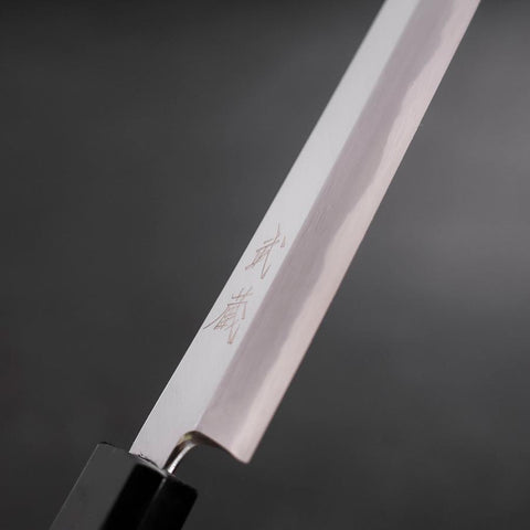 Kengata Fuguhiki Blue steel #1 Hon-Kasumi Buffalo Walnut Handle 270mm-[Musashi]-[Japanese-Kitchen-Knives]