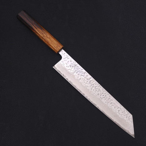 Kiritsuke AUS-10 Mirror Tsuchime Damascus Yaki Urushi Handle 240mm-AUS-10-Damascus-Japanese Handle-[Musashi]-[Japanese-Kitchen-Knives]