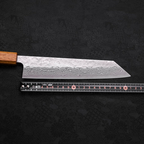 Kiritsuke AUS-10 Nashiji Damascus Yaki Urushi Handle 210mm-AUS-10-Damascus-Japanese Handle-[Musashi]-[Japanese-Kitchen-Knives]