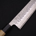 Kiritsuke AUS-10 Tsuchime Damascus Buffalo Magnolia Handle 210mm-AUS-10-Damascus-Japanese Handle-[Musashi]-[Japanese-Kitchen-Knives]