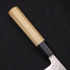 Kiritsuke AUS-10 Tsuchime Damascus Buffalo Magnolia Handle 210mm-AUS-10-Damascus-Japanese Handle-[Musashi]-[Japanese-Kitchen-Knives]