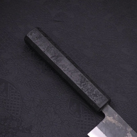 Kiritsuke Blue steel #2 Kurouchi Black Ishime Urushi Handle 210m-Blue steel #2-Kurouchi-Japanese Handle-[Musashi]-[Japanese-Kitchen-Knives]