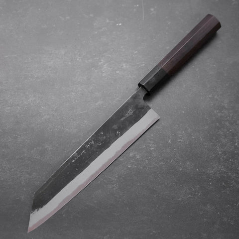 Kiritsuke Blue steel #2 Kurouchi Buffalo Ebony Handle 210mm-Blue steel #2-Kurouchi-Japanese Handle-[Musashi]-[Japanese-Kitchen-Knives]