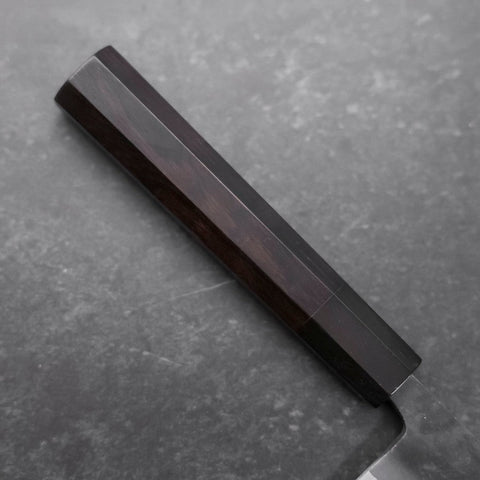 Kiritsuke Blue steel #2 Kurouchi Buffalo Ebony Handle 210mm-Blue steel #2-Kurouchi-Japanese Handle-[Musashi]-[Japanese-Kitchen-Knives]