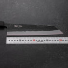 Kiritsuke Blue steel #2 Kurouchi Buffalo Ebony Handle 210mm-Blue steel #2-Kurouchi-Japanese Handle-[Musashi]-[Japanese-Kitchen-Knives]