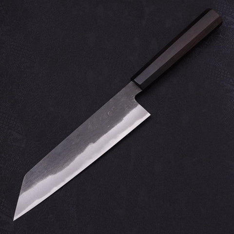 Kiritsuke Blue steel #2 Kurouchi Chokin Tiger-Bamboo Buffalo Ebony Handle 210mm-Blue steel #2-Kurouchi-Japanese Handle-[Musashi]-[Japanese-Kitchen-Knives]