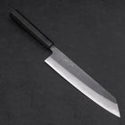 Kiritsuke Blue steel #2 Kurouchi Damascus Buffalo Ebony Handle 210mm-Blue steel #2-Damascus-Japanese Handle-[Musashi]-[Japanese-Kitchen-Knives]