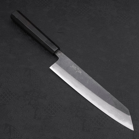 Kiritsuke Blue steel #2 Kurouchi Damascus Buffalo Ebony Handle 210mm-Blue steel #2-Damascus-Japanese Handle-[Musashi]-[Japanese-Kitchen-Knives]