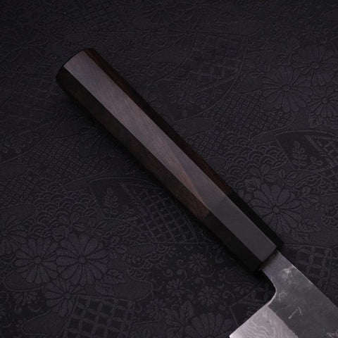 Kiritsuke Blue steel #2 Kurouchi Damascus Buffalo Ebony Handle 240mm-Blue steel #2-Damascus-Japanese Handle-[Musashi]-[Japanese-Kitchen-Knives]