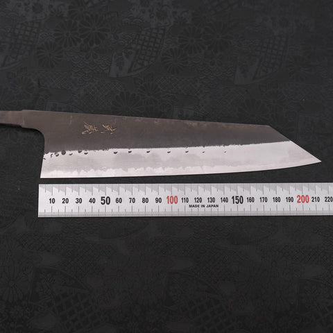 Kiritsuke Blue steel #2 Stainless Clad Kurouchi Damascus 210mm-[Musashi]-[Japanese-Kitchen-Knives]