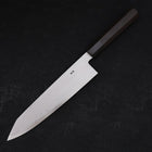 Kiritsuke Blue steel #2 Suminagashi Buffalo Ebony Handle 240mm-Blue steel #2-Suminagashi-Japanese Handle-[Musashi]-[Japanese-Kitchen-Knives]