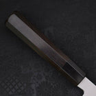 Kiritsuke Blue steel #2 Suminagashi Buffalo Ebony Handle 240mm-Blue steel #2-Suminagashi-Japanese Handle-[Musashi]-[Japanese-Kitchen-Knives]