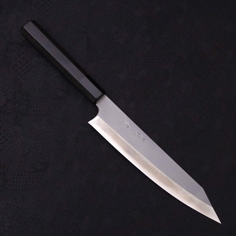 Kiritsuke Gyuto HAP-40 High Speed Tool Steel Buffalo Ebony Handle 200mm-Polished-HAP-40-Japanese Handle-[Musashi]-[Japanese-Kitchen-Knives]