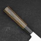 Kiritsuke Gyuto SG-2 Damascus Dark Green Handle 240mm-SG-2-Damascus-Japanese Handle-[Musashi]-[Japanese-Kitchen-Knives]