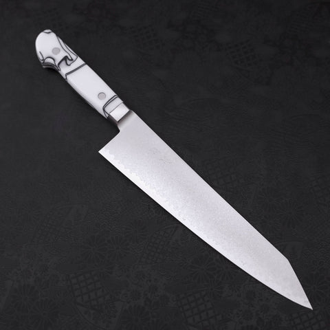 Kiritsuke Gyuto SG-2 Damascus White Handle 240mm-SG-2-Damascus-Western Handle-[Musashi]-[Japanese-Kitchen-Knives]