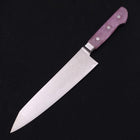 Kiritsuke Gyuto VG-10 Damascus Pearl Pink Handle 210mm-VG-10-Damascus-Western Handle-[Musashi]-[Japanese-Kitchen-Knives]