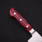 Kiritsuke Gyuto VG-10 Damascus Red Handle 210mm-VG-10-Damascus-Western Handle-[Musashi]-[Japanese-Kitchen-Knives]